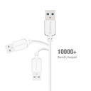 Esoulk 5ft Round Cable For iPhone 1.5A - White