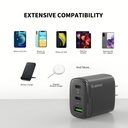 Esoulk 40W Fast Wall Charger - Black