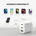 Esoulk 40W Fast Wall Charger - White