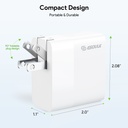Esoulk 45W PD Dual Type-C Fast Wall Charger - White