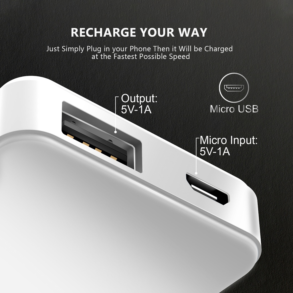 Esoulk Universal Power Bank 3000 mAh  - White