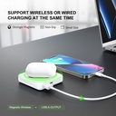 Esoulk Magnetic Wireless Power Bank  5W 5000mAh - White