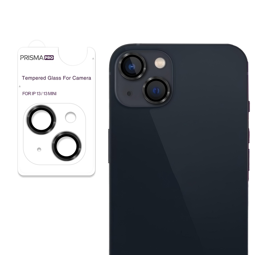 Prisma Pro Shield - Ring Camera Lens w/HD Tempered Glass  for iPhone 13 / 13 Mini (Midnight)