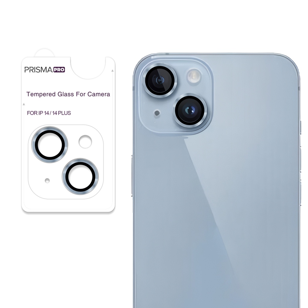 Prisma Pro Shield - Ring Camera Lens w/HD Tempered Glass  for iPhone 14 / 14 Plus (Blue)