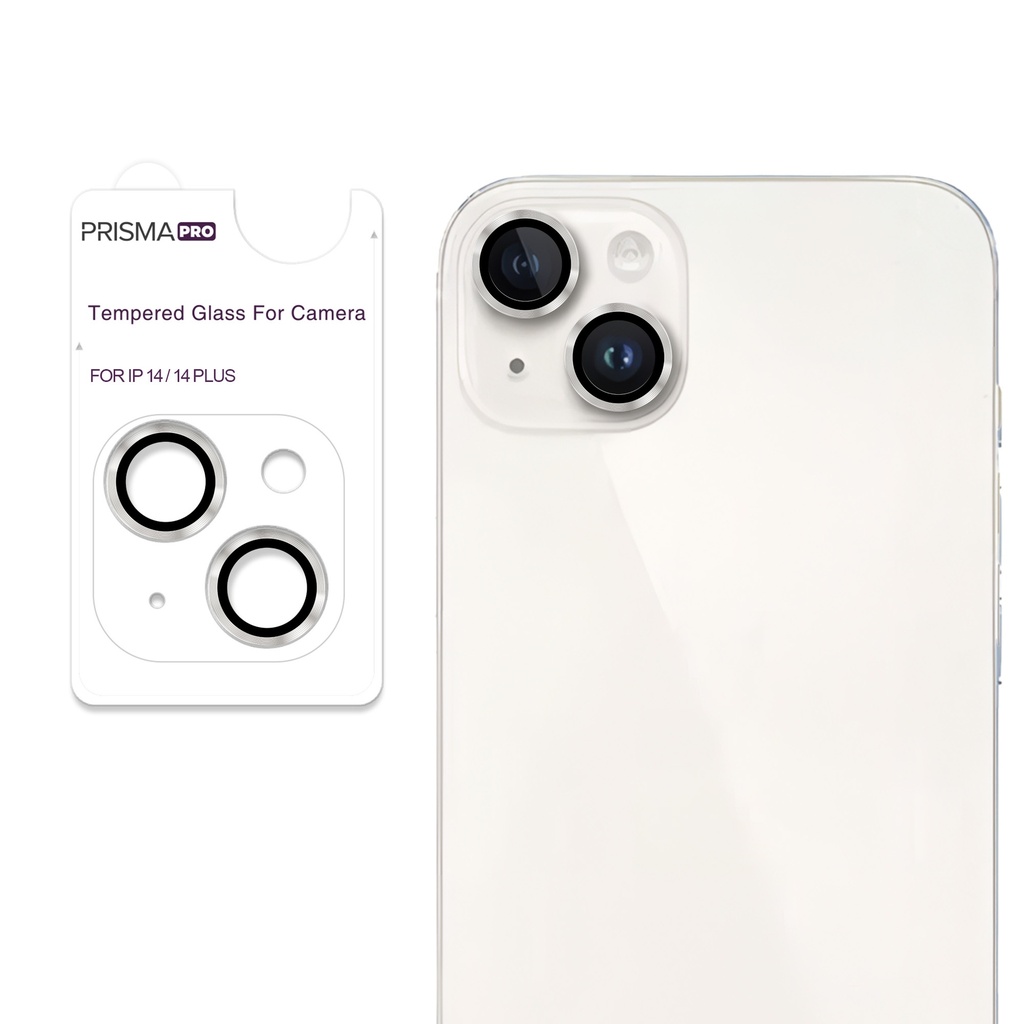 Prisma Pro Shield - Ring Camera Lens w/HD Tempered Glass  for iPhone 14 / 14 Plus (Starlight)