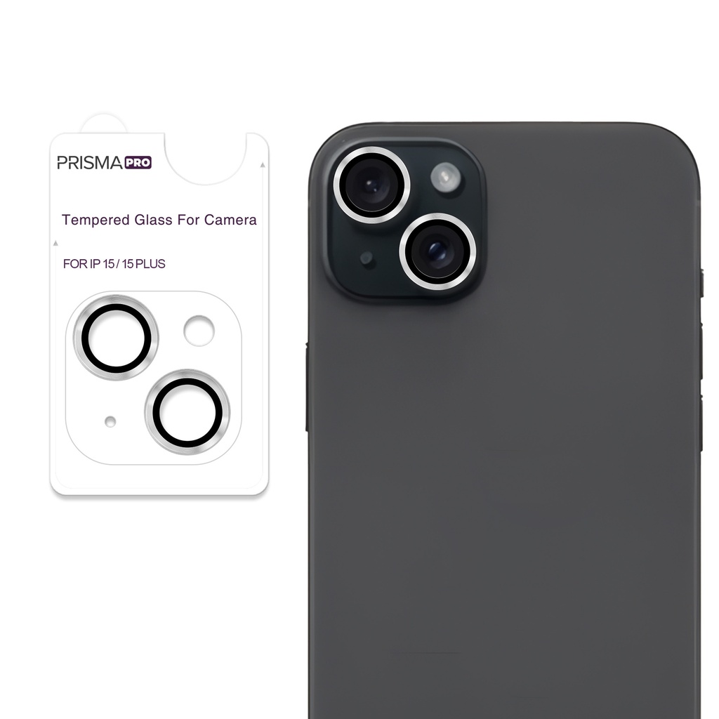 Prisma Pro Shield - Ring Camera Lens w/HD Tempered Glass  for iPhone 15 / 15 Plus (Starlight)