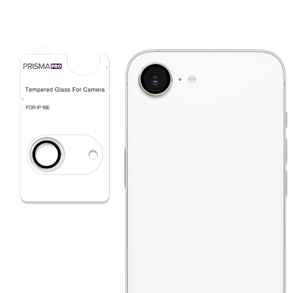 Prisma Pro Shield - Ring Camera Lens w/HD Tempered Glass  for iPhone 17e / 16e (Clear)