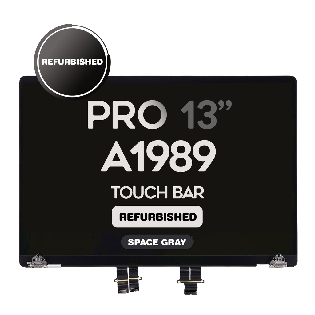 Complete LCD Assembly set for Macbook Pro Touch Bar 13" (A1989) - Aftermarket Pro (Silver)