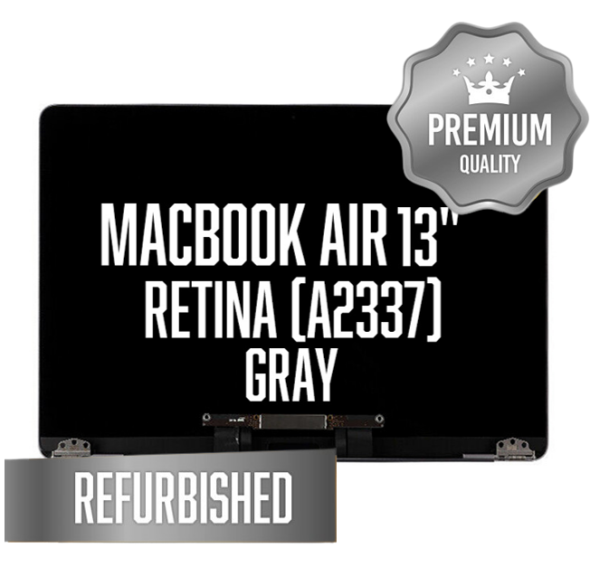Complete LCD Assembly set for Macbook Air 13" Retina (A2337) - Refurbished (Space Gray)