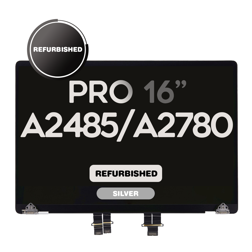 Complete LCD Assembly set for Macbook Pro 16"  (A2485 A2780 A2991) - Aftermarket Pro (Silver)
