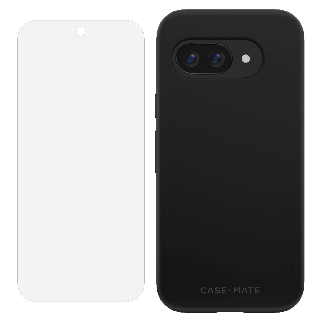 Case-mate - Protection Pack Tough Case And Glass Screen Protector For Google Pixel 9a - Black