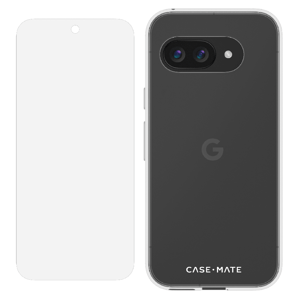 Case-mate - Protection Pack Tough Case And Glass Screen Protector For Google Pixel 9a - Clear