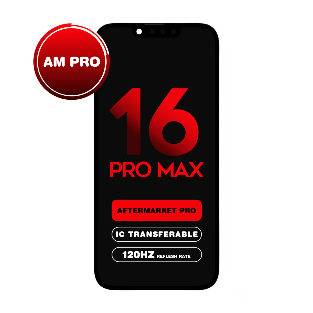 OLED Assembly for iPhone 16 Pro Max (Aftermarket Pro - Soft OLED / 120Hz) (IC Transferable)