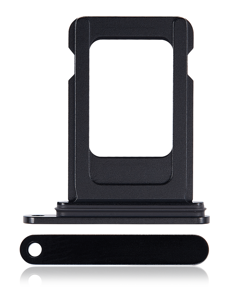 Single Sim Card Tray For iPhone 15 / 15 Plus (Black) (Premium)