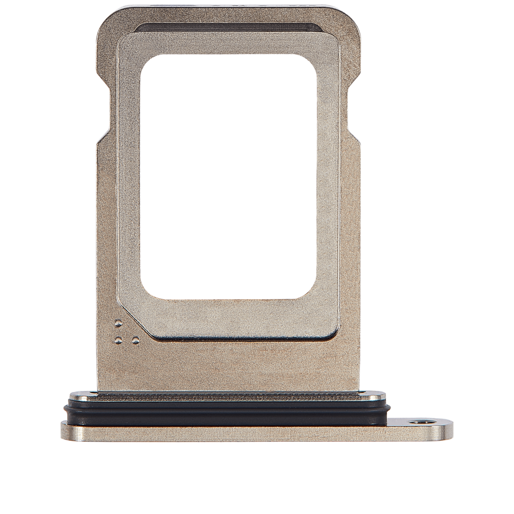 Single Sim Card Tray For iPhone 15 Pro / 15 Pro Max (Natural Titanium) (Premium)