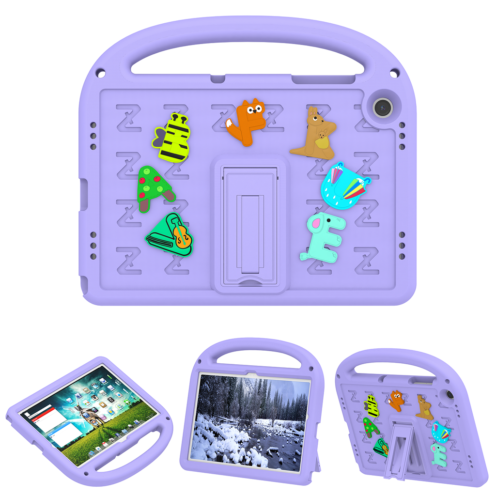 Fun Alphabet Case for Galaxy Tab A9 Plus - Purple
