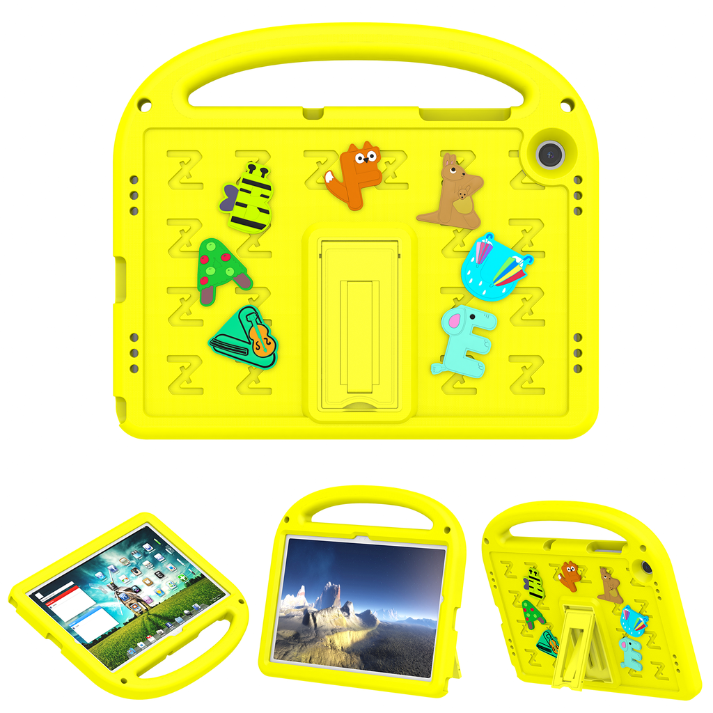 Fun Alphabet Case for Galaxy Tab A9 Plus - Yellow