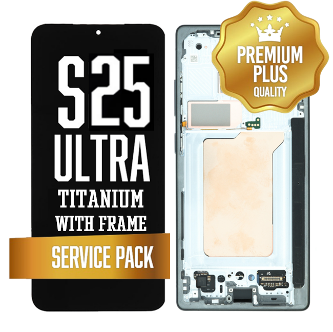 OLED Assembly for Samsung Galaxy S25 Ultra With Frame - Titanium (Black / Gray / Jade Green / Pink Gold) (Service Pack)