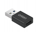 Onten US107 USB-A Female to USB-C 3.0 Male Adapter (Black)