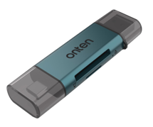 Onten CR532 2 in 1 USB 2.0 Card Reader (SD / microSD) (Green)