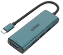 Onten UC120 7 in 1 USB-C Expander (SD/TF Card Reader +3 Ports USB HUB + PD3.0) (Green)
