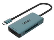 Onten C15 3 in 1 USB-C Card Reader (CF / SD / microSD) (Green)