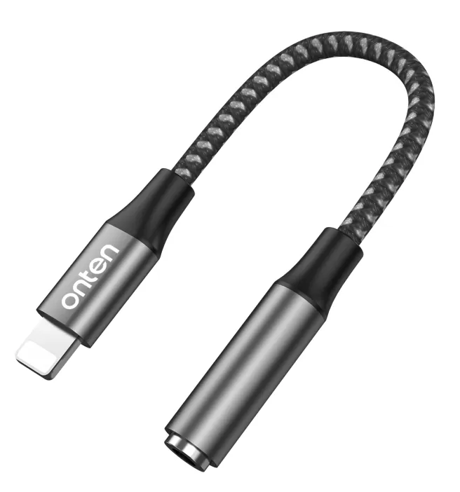 Onten 137 USB-L to Aux Female Adapter (Gray)