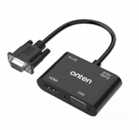 Onten 5138HV 4 in 1 VGA Expander (HDMI / VGA / USB 3.0 / Audio) (Black)