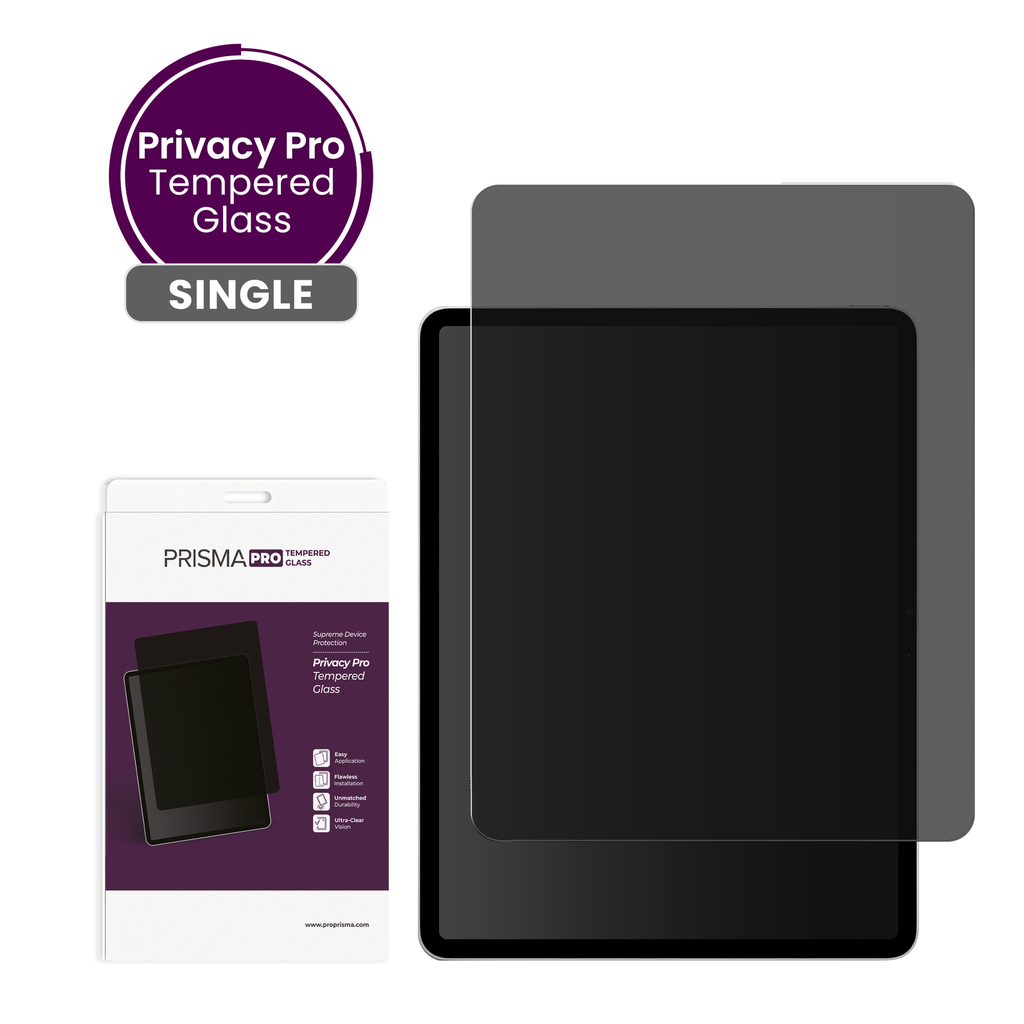 Prisma Pro Shield - Privacy Tempered Glass for iPad Pro 11 / iPad Air 4 / iPad Air 5 - Single Pack