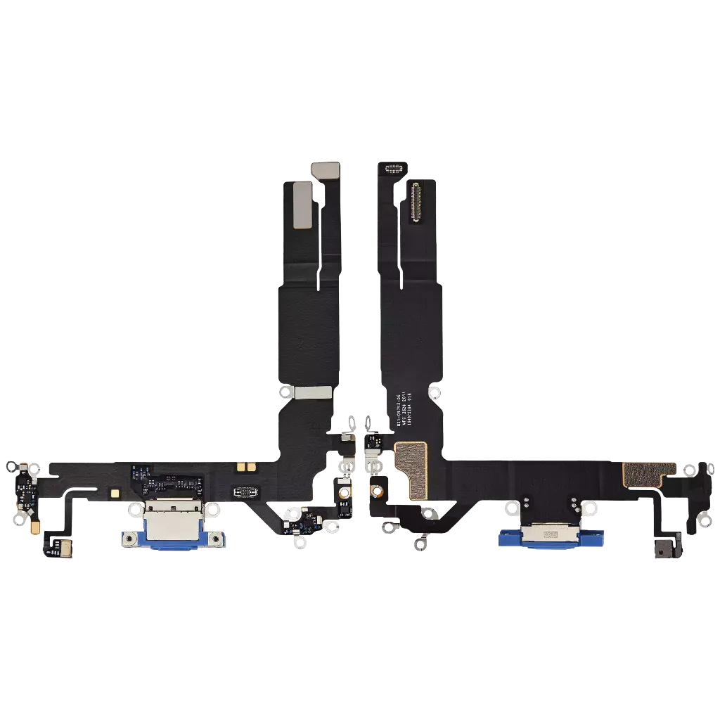 Charging Port Flex Cable For iPhone 16 (Premium) (Ultramarine)