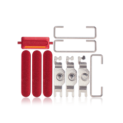 Hard Buttons (Power / Volume / Switch) For iPhone SE (2022) (Red) (Premium)