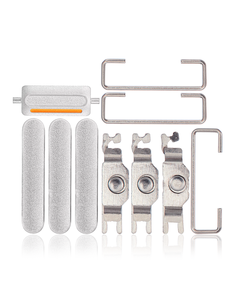 Hard Buttons (Power / Volume / Switch) For iPhone SE (2022) (White) (Premium)