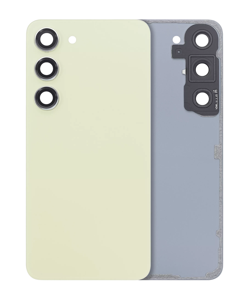 Back Cover Glass With Camera Lens For Samsung Galaxy S23 5G (No Logo) (Lime)