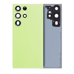 Back Cover Glass With Camera Lens For Samsung Galaxy S23 Ultra 5G (No Logo) (Lime)