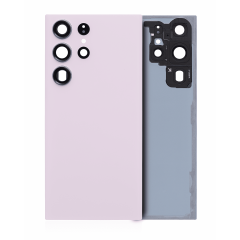 Back Cover Glass With Camera Lens For Samsung Galaxy S23 Ultra 5G (No Logo) (Lavender)
