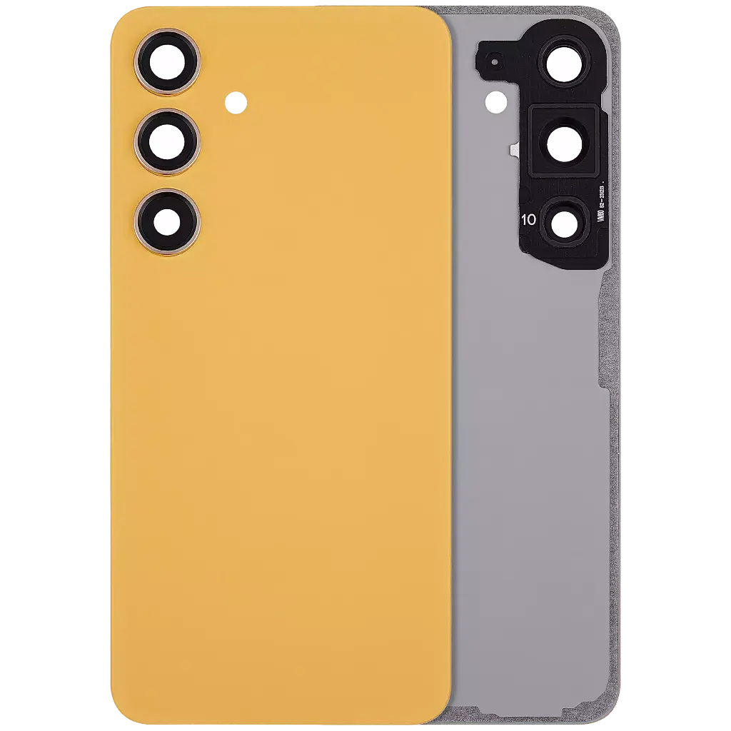 Back Cover Glass With Camera Lens For Samsung Galaxy S24 5G (No Logo) (Sandstone Orange)