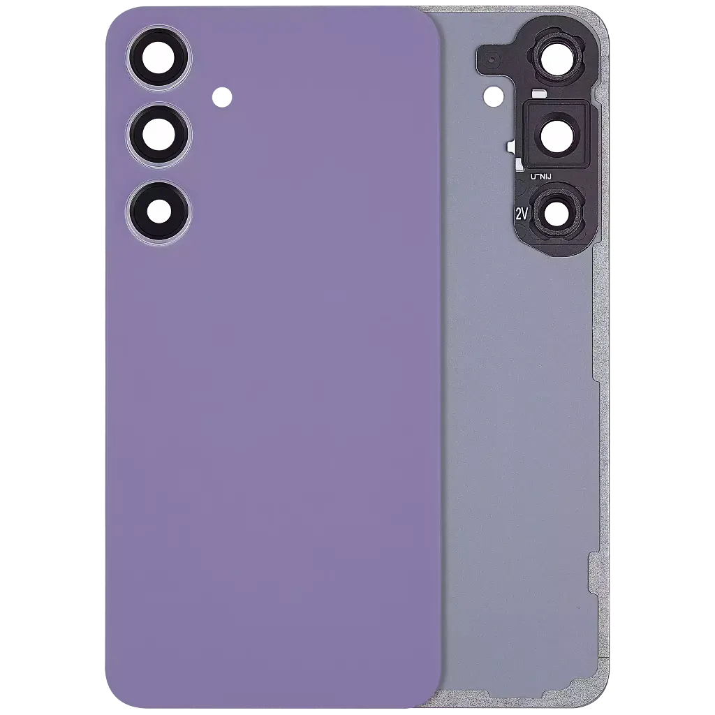Back Cover Glass With Camera Lens For Samsung Galaxy S24 Plus 5G (No Logo) (Cobalt Violet)