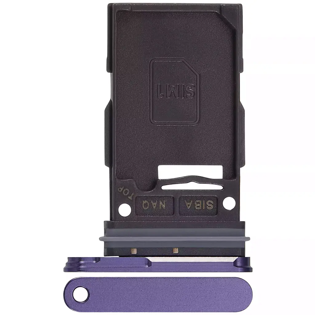 Single Sim Card Tray For Samsung Galaxy S24 5G / S24 Plus 5G (Cobalt Violet) (Premium)