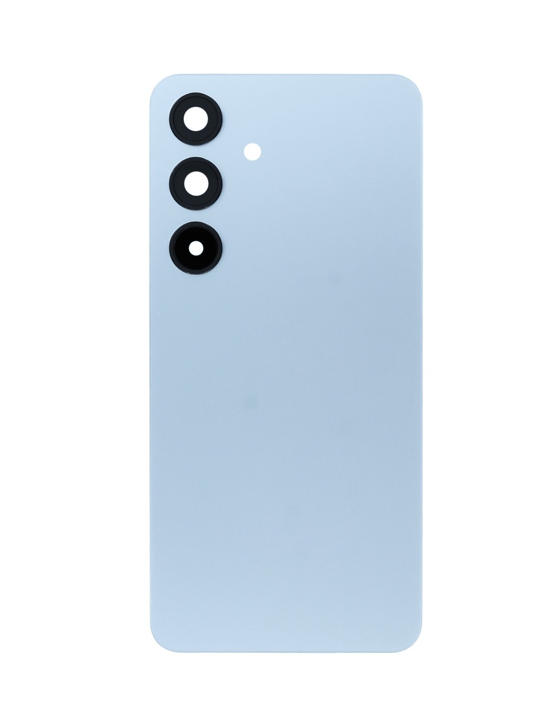 Back Cover Glass With Camera Lens and Adhesive For Samsung Galaxy S25 (No Logo) (Blue)