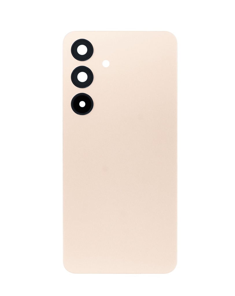 Back Cover Glass With Camera Lens and Adhesive For Samsung Galaxy S25 (No Logo) (Pink Gold)