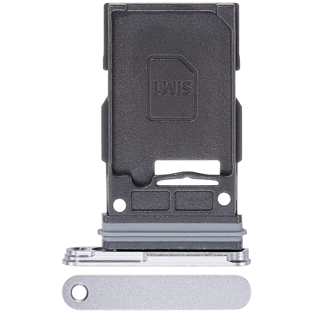 Single Sim Card Tray For Samsung Galaxy S25 / S25 Plus (Premium) (White)