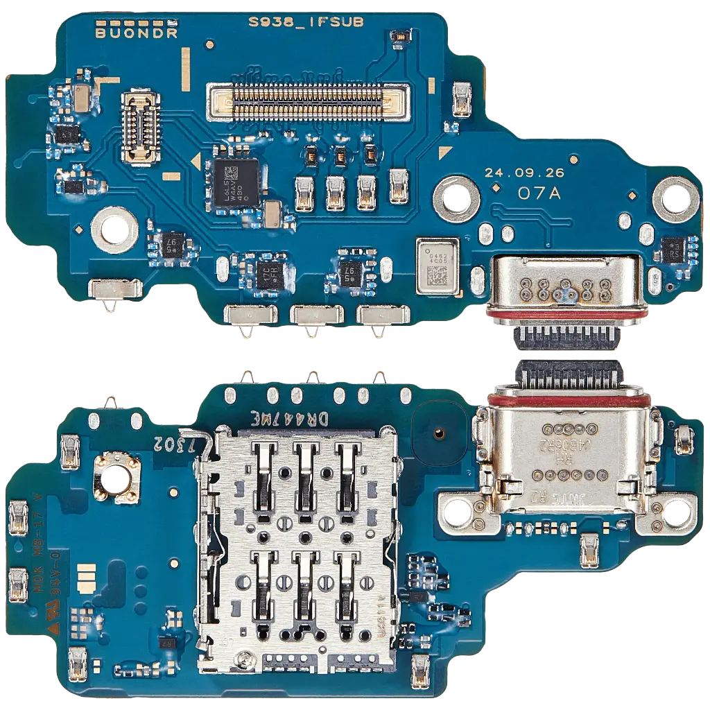 Charging Port Board With Sim Card Reader For Samsung Galaxy S25 Ultra 5G (S938R) (International Version) (Premium)