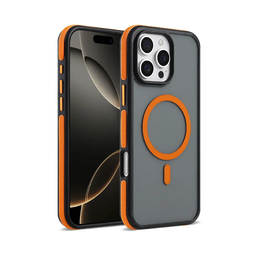  Polarized Bumper Case with Magsafe for iPhone 15 - Orange