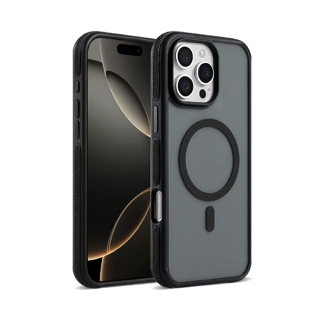 [CS-I14-PBC-BK]  Polarized Bumper Case with Magsafe for iPhone 16e / 14 / 13 - Black