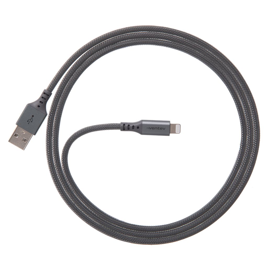 Ventev - Chargesync Alloy Usb A To Apple Lightning Cable 4ft - Steel