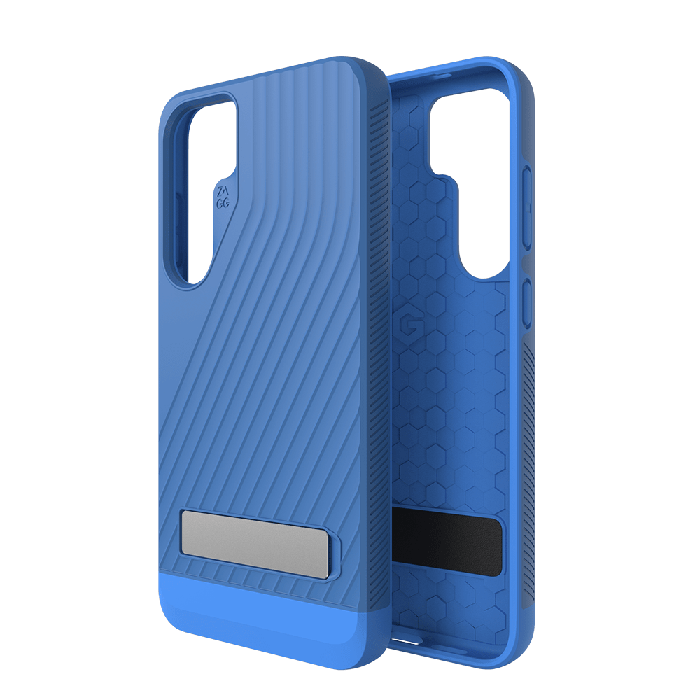Zagg - Denali Case With Kickstand For Samsung Galaxy S24 Plus - Cobalt Blue