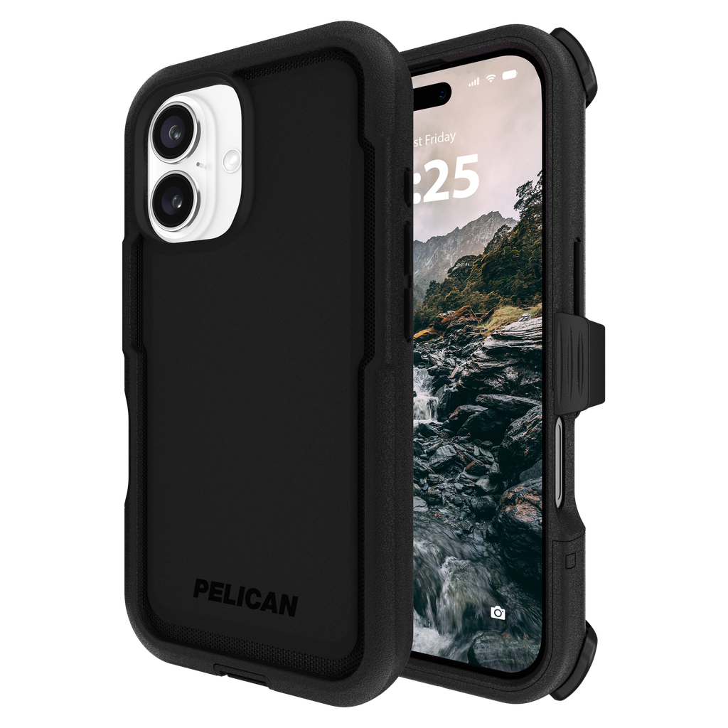 Pelican - Voyager Magsafe Case With Holster For Apple Iphone 16 - Black