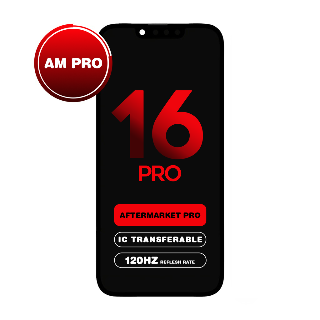 OLED Assembly for iPhone 16 Pro (Aftermarket Pro - Soft OLED / 120Hz) (IC Transferable)