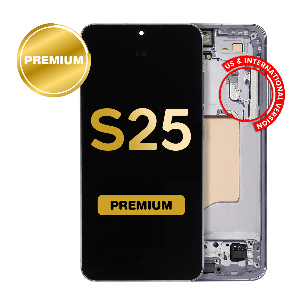 OLED Assembly for Samsung Galaxy S25 (S931) with Frame (Icy Blue) (Premium)