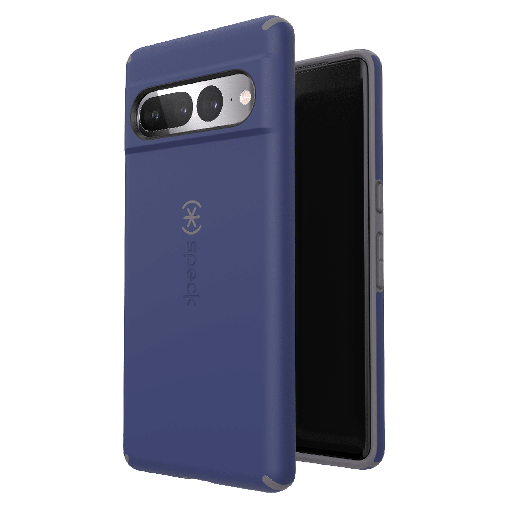 Speck - Presidio Impact Hero Case For Google Pixel 7 Pro - Prussian Blue And Cloudy Grey